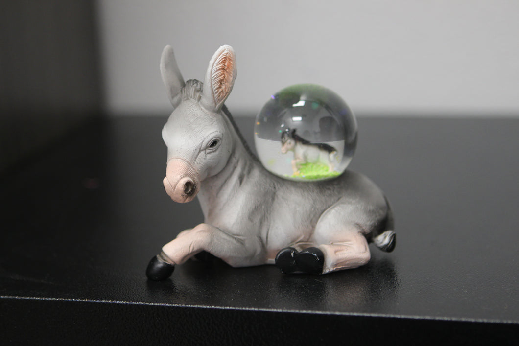 Donkey Snow Globe