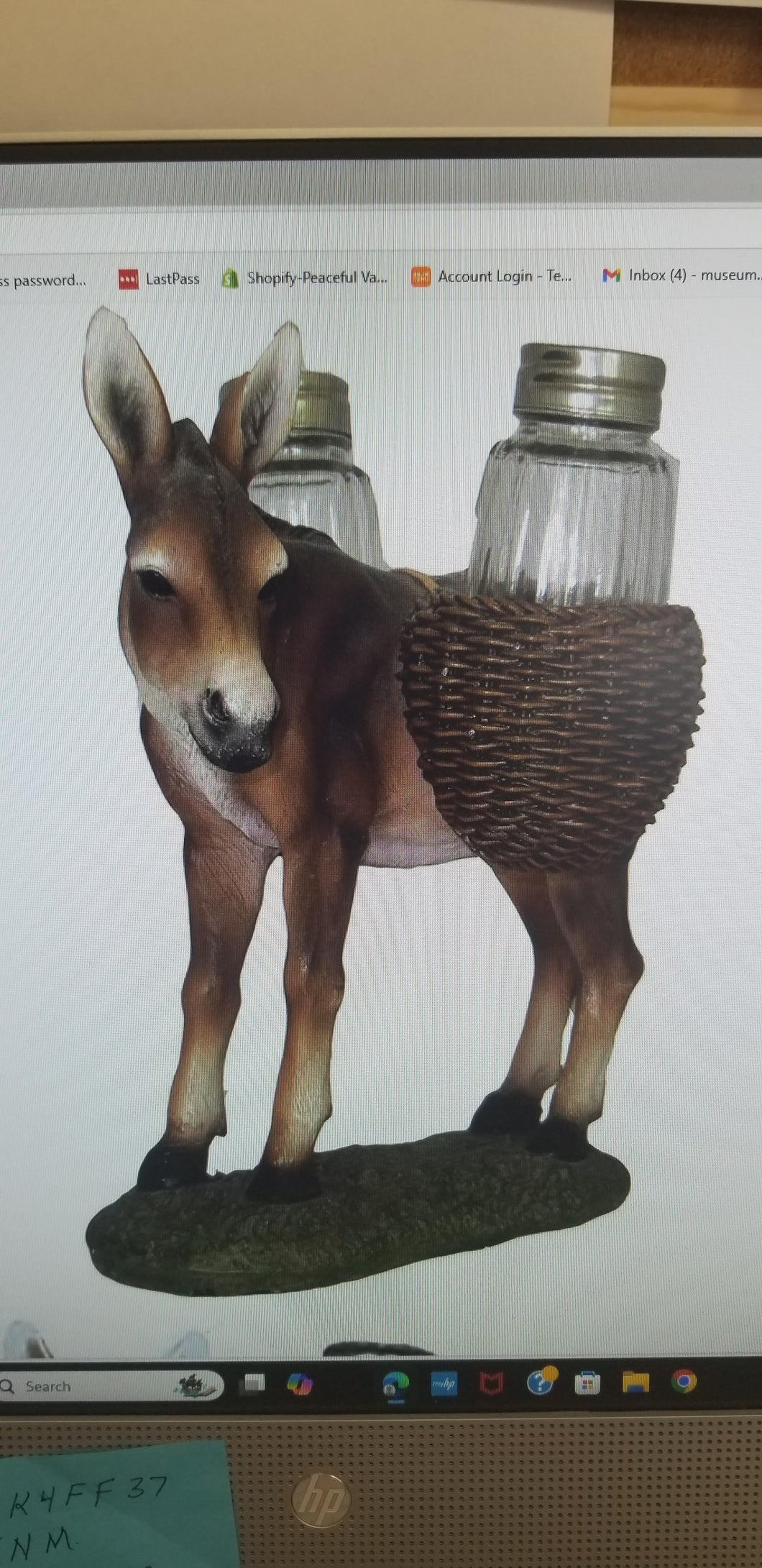 donkey salt and pepper shaker